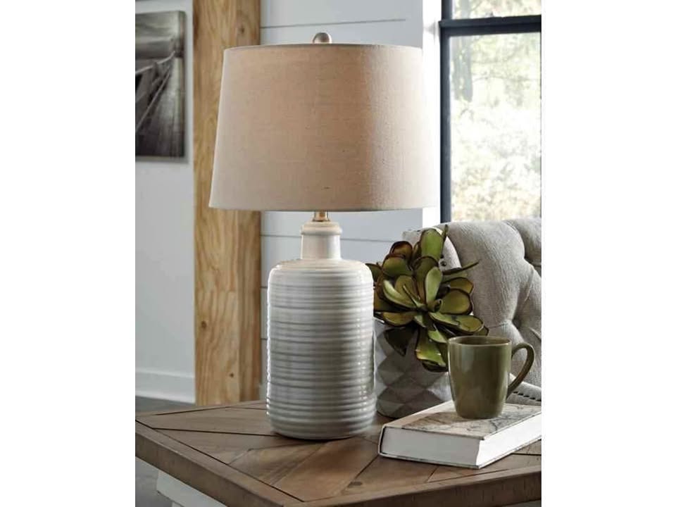 Marnina Table Lamp (Set of 2 ) ( Taupe )