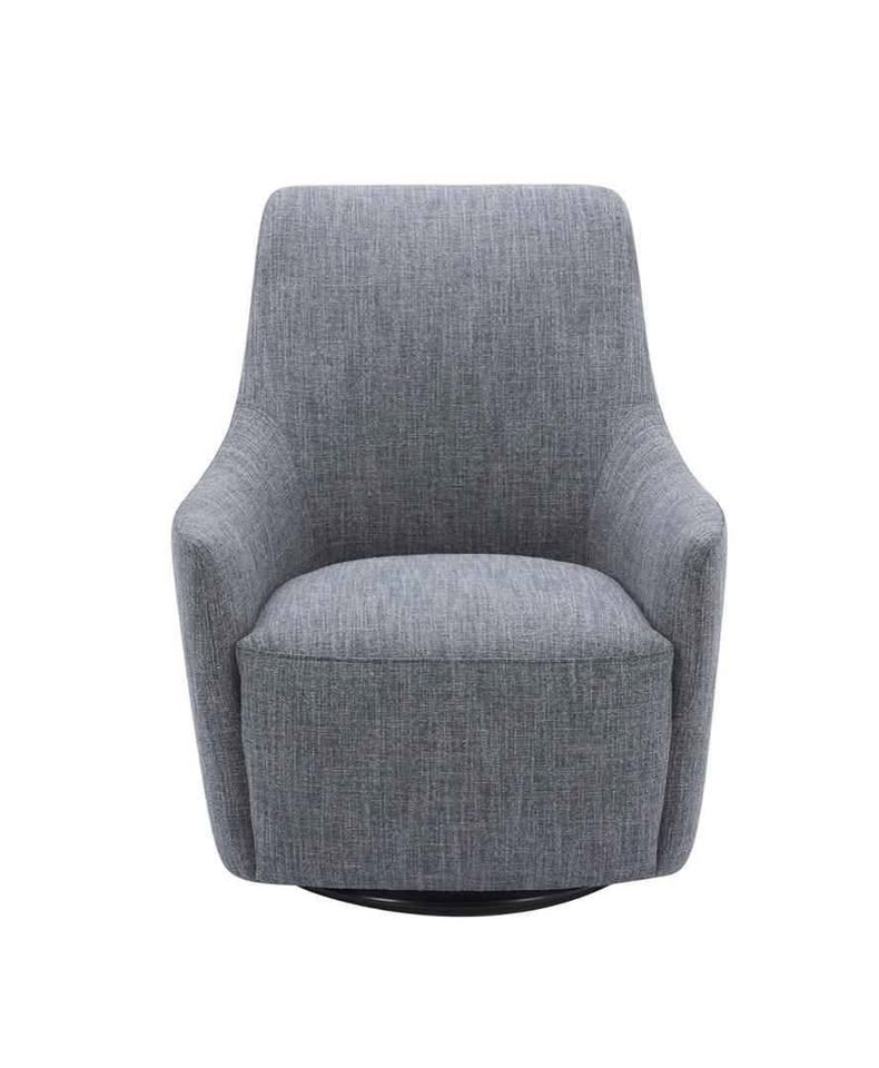 Rivet Contemporary High-Back Upholstered Swivel Accent Chair, 31.1" - Image 3