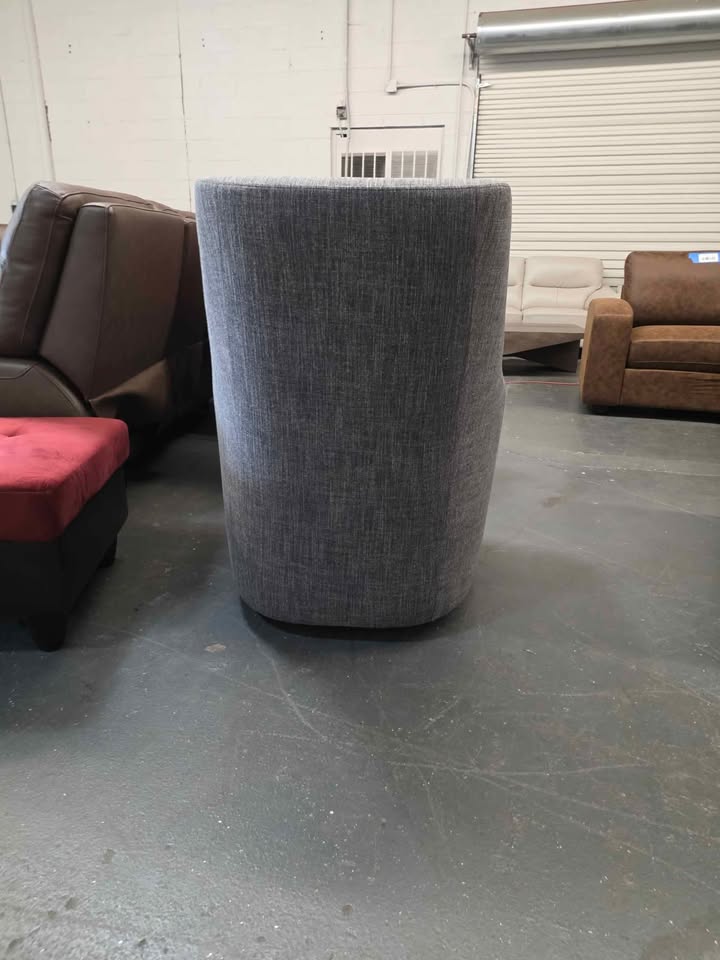 Rivet Contemporary High-Back Upholstered Swivel Accent Chair, 31.1" - Image 7