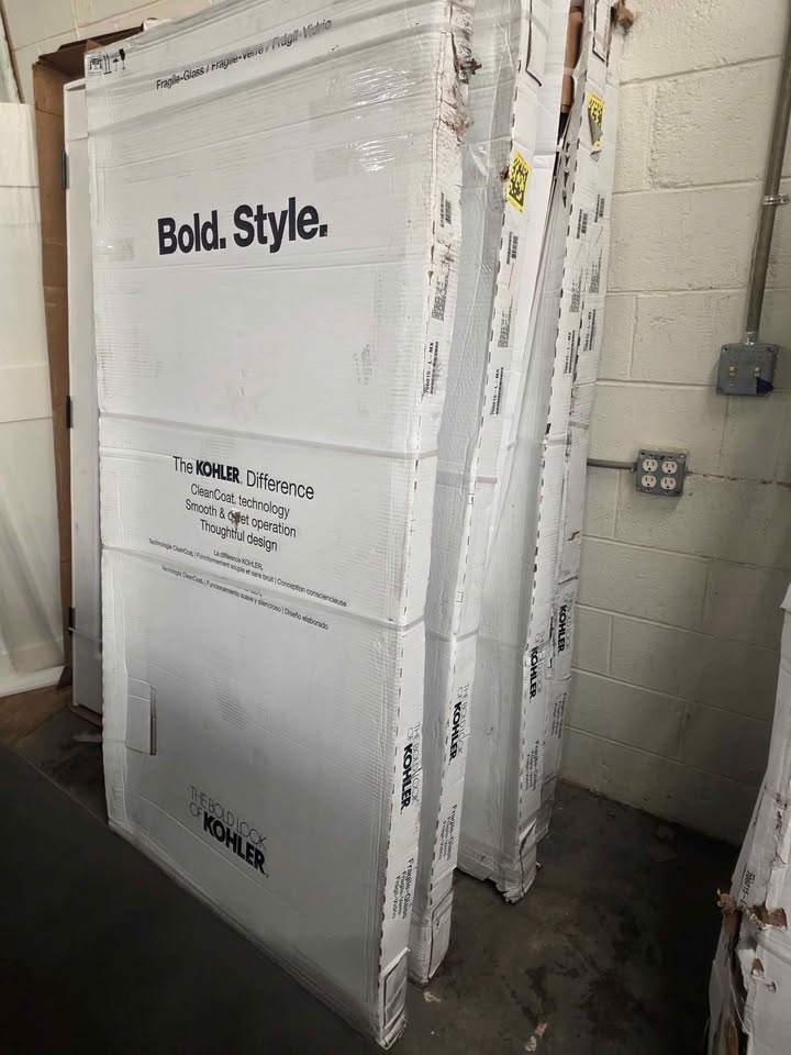 Levity 59.6 in. W x 74 in. H Sliding Frameless Shower Door in Nickel with Clear - Image 5