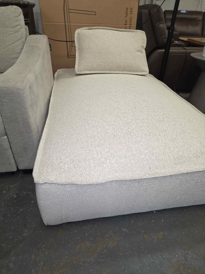 Mirri Outdoor Chaise In Textured Greige ( Retails $2000.00 ) - Image 8