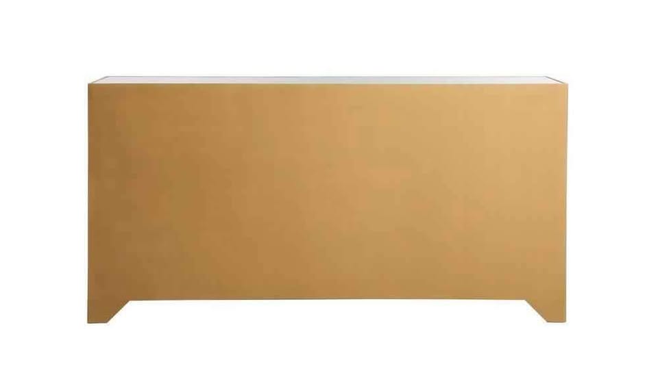 Elegant Reflexion 72 In. Mirrored Credenza in Gold MF72072G - Image 5