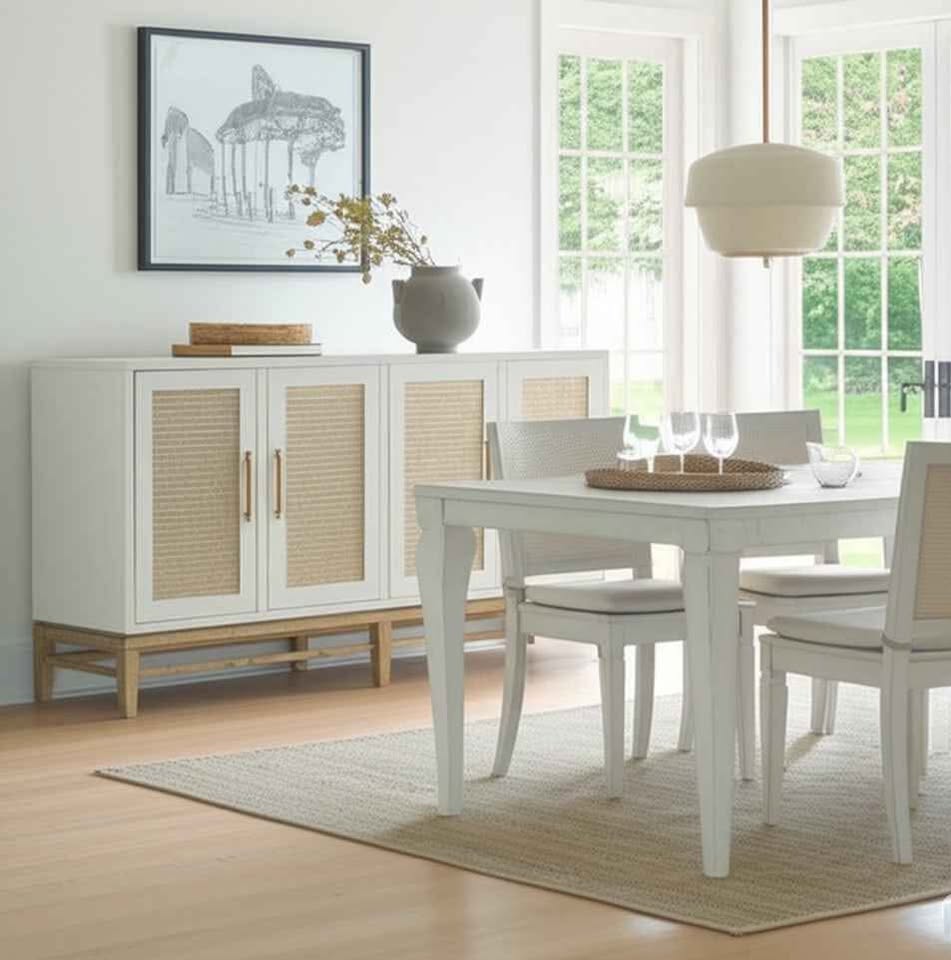 Sea Winds - Venice 4-Door Credenza - B21015-WHITE ( Retails $1800.00 ) - Image 2