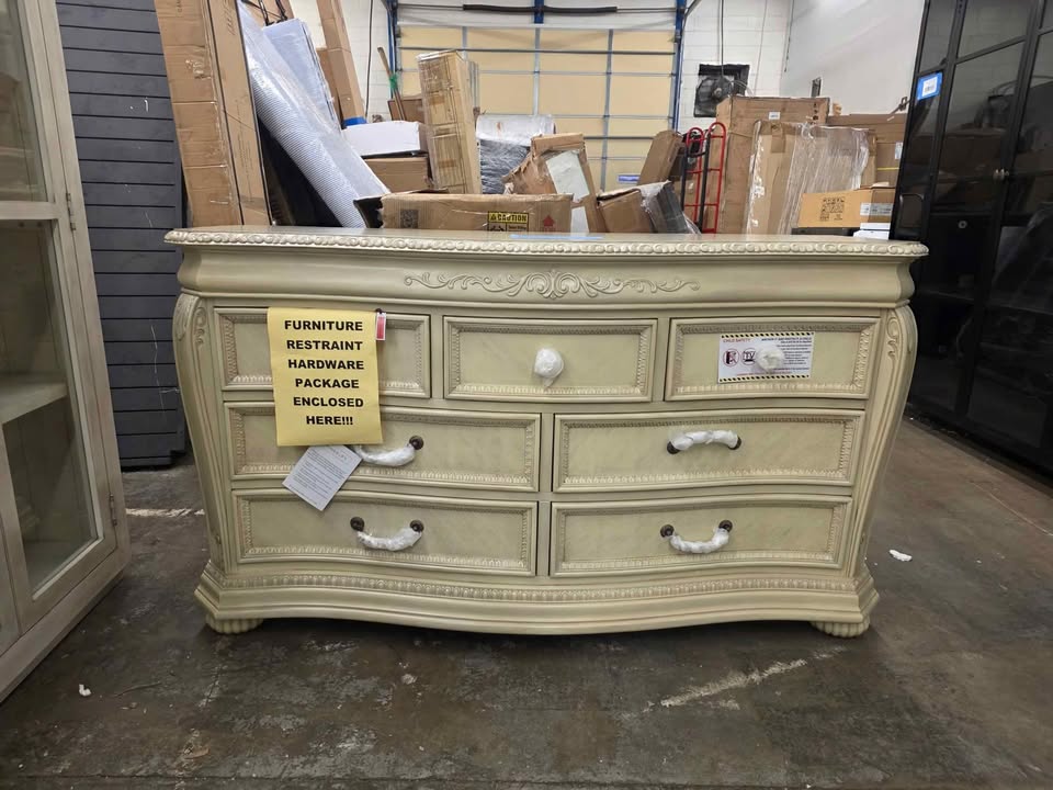 Aguon Kids 7 - Drawer Dresser ( Seashell ) - Image 5