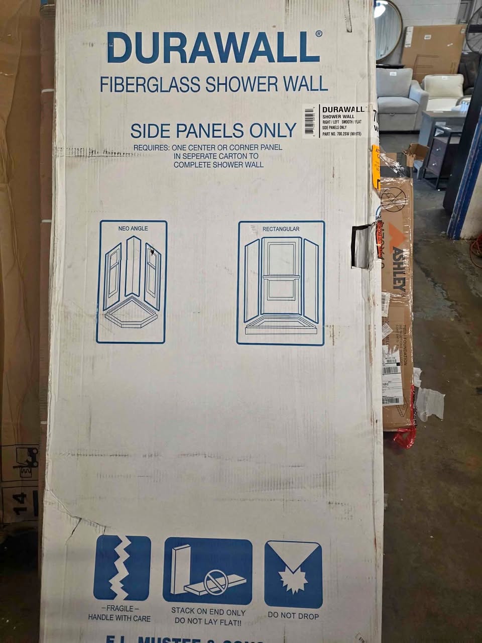 Mustee 700 Series Side Wall Package Left / Right - White