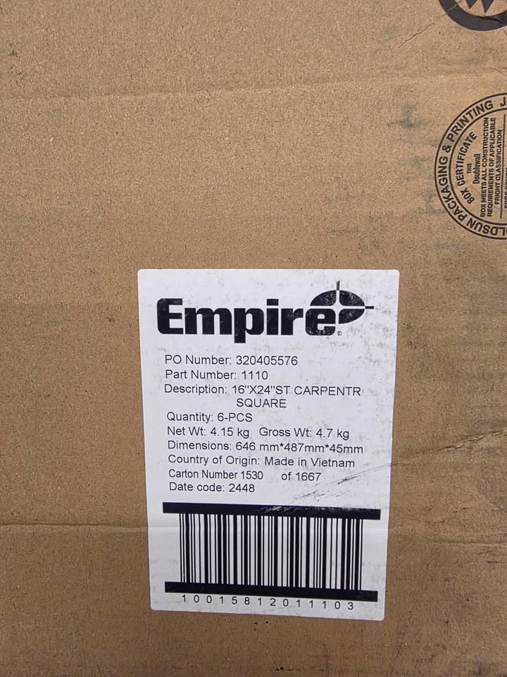 Empire 16 in. x 24 in. Steel Framing Square ( 6pcs ) - Image 5