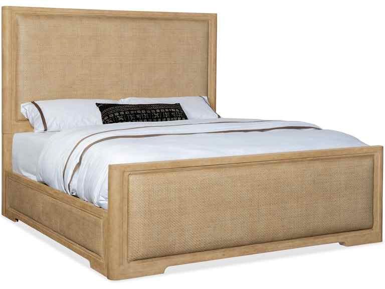 Retreat King Cane Panel Bed - Modern Zen & Island Oasis Fusion with Durable Wood Craftsmanship