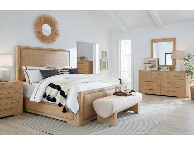 Retreat King Cane Panel Bed - Modern Zen & Island Oasis Fusion with Durable Wood Craftsmanship - Image 3