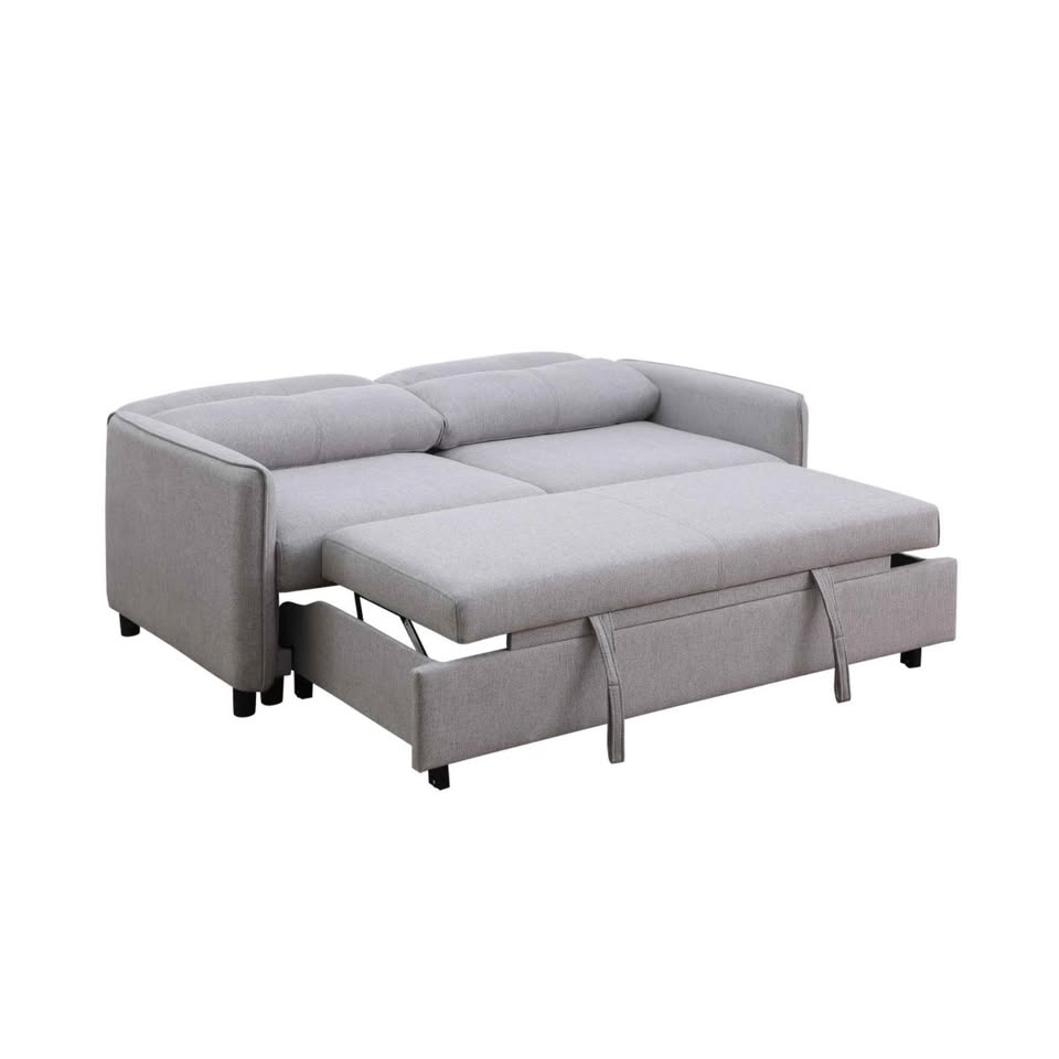 3 Seater Sofa Bed in Light Grey - Image 3