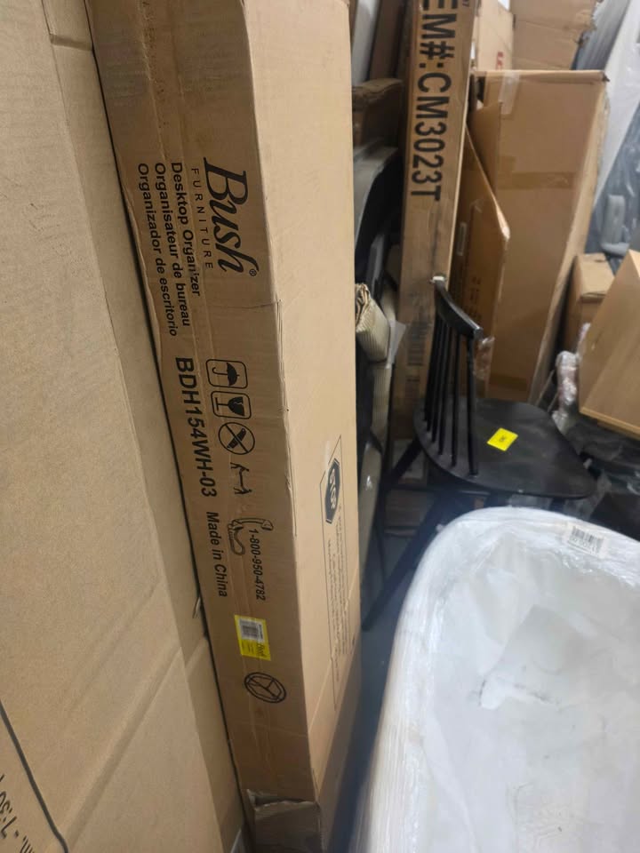 Bush Furniture Broadview Desktop Organizer, Pure White (BDH154WH-03) - Image 7