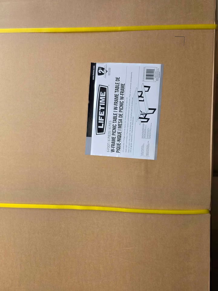 Lifetime Folding Picnic Tables 60233 A-Frame 6-Foot Top Brown - Image 5