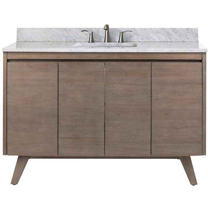 Coventry 48 in. Single Sink Bathroom Vanity - Grey Teak ( Retails $2300.00 )