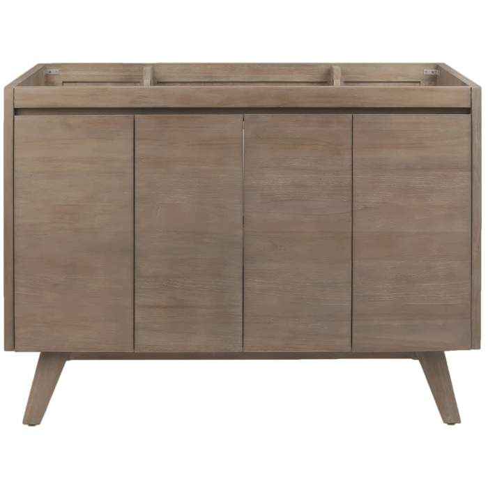 Coventry 48 in. Single Sink Bathroom Vanity - Grey Teak ( Retails $2300.00 ) - Image 4