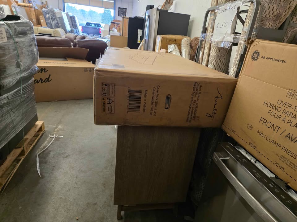 Coventry 48 in. Single Sink Bathroom Vanity - Grey Teak ( Retails $2300.00 ) - Image 9