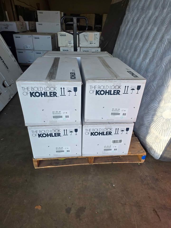 Kohler Hauksbee 3 Light Double Bell Sconce - White / Gold Trim - Image 2