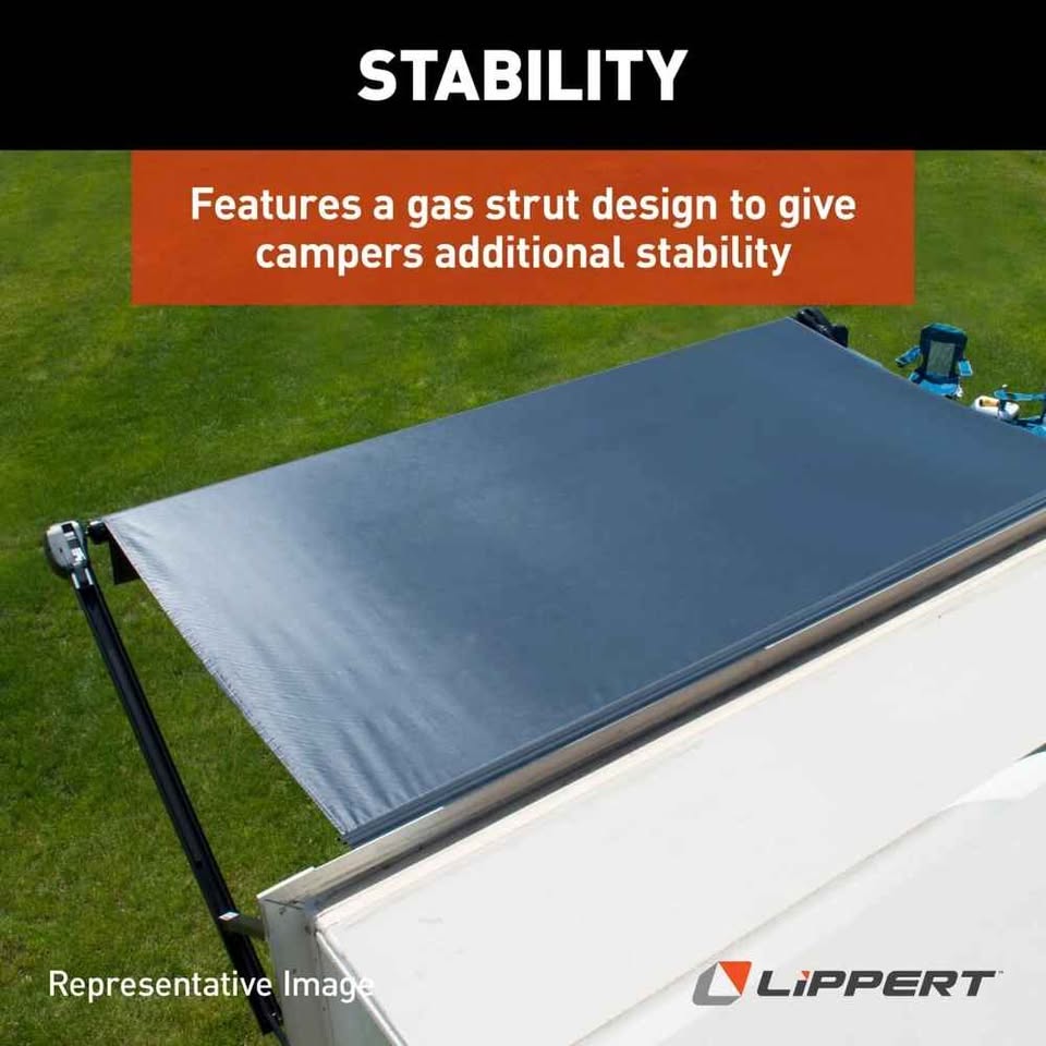 Lippert Solera 103" Slide Topper - Black • V000168108 - Image 2