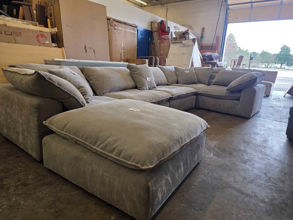 Sereen 6-piece Fabric Modular Sectional, Taupe - Image 6