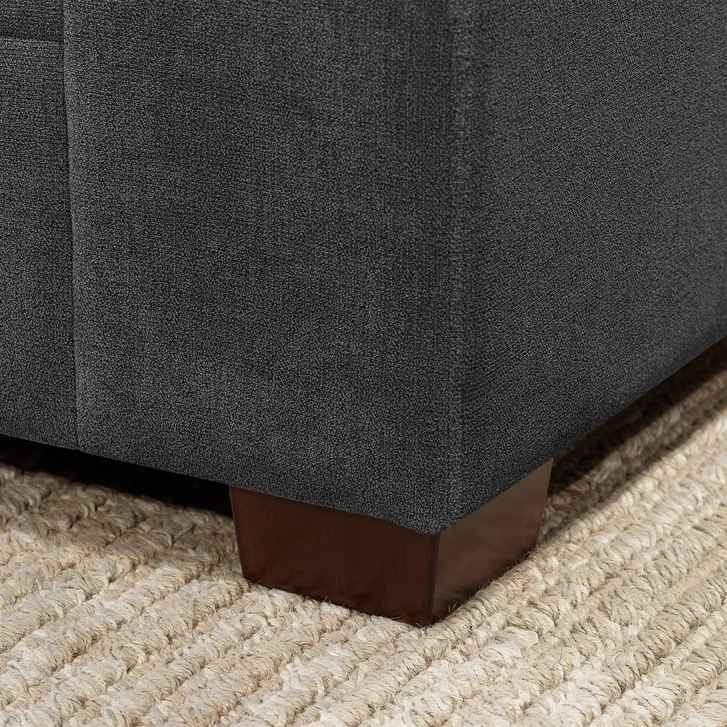 Thomasville Tisdale Modular Sectional 6-piece Dark Gray with Storage Ottoman - Image 5