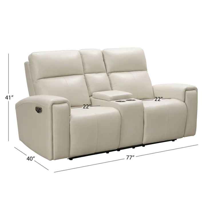 Keegan 3-piece Leather Power Reclining Set with Power Headrests ( Retails $5000.00 ) - Image 4