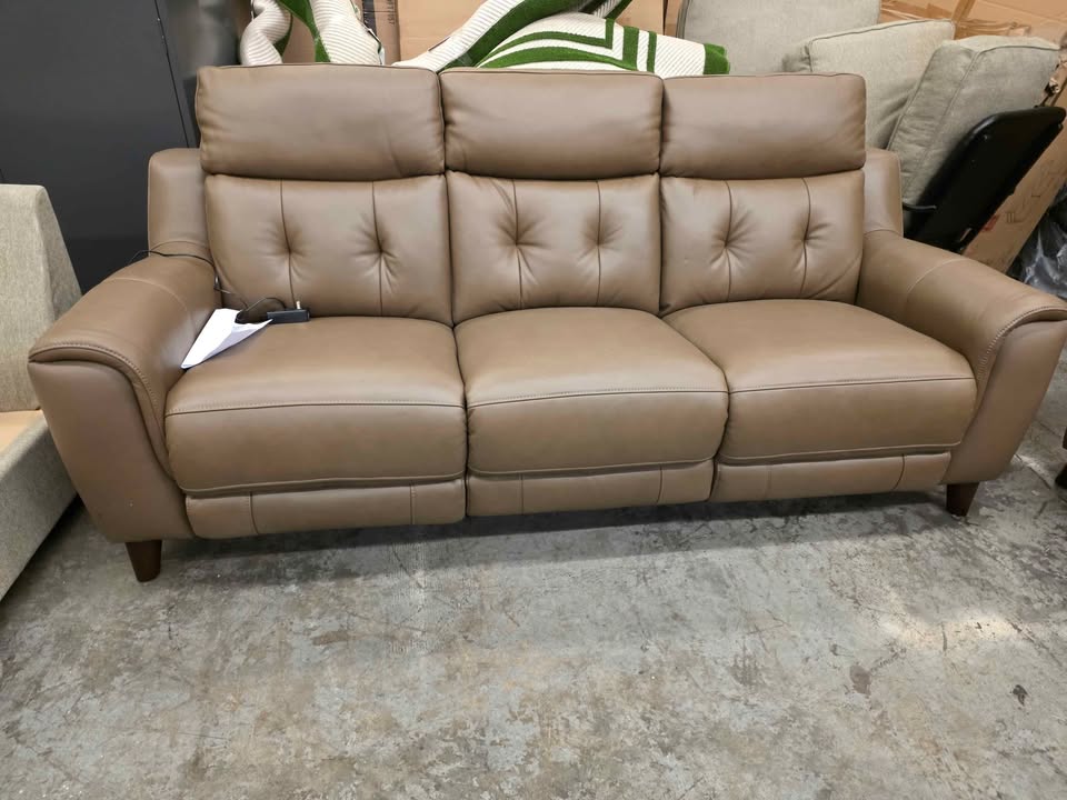 Malibu 2-piece Leather Power Reclining Set with Power Headrests – Sofa and Loveseat - Image 7