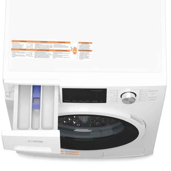 Koolmore FLC-3CWH 2.7 Cu. Ft. White Stainless Steel Drum All In One Washer and Dryer Combo - Image 6