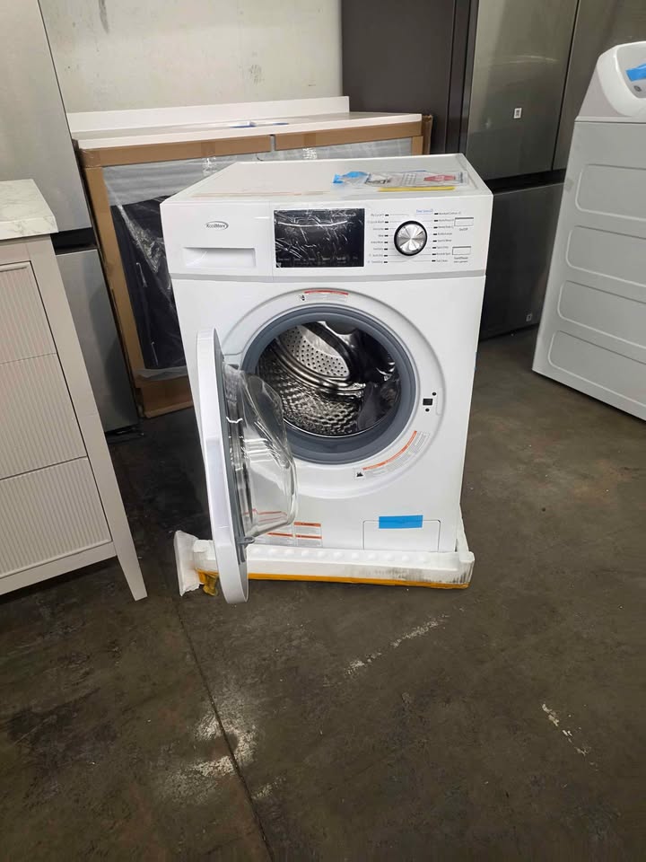 Koolmore FLC-3CWH 2.7 Cu. Ft. White Stainless Steel Drum All In One Washer and Dryer Combo - Image 10