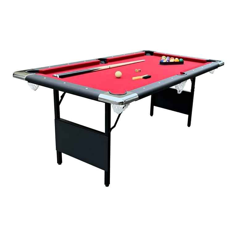 Hathaway Fairmont Portable 6 ft. Pool Billiard Table with red felt