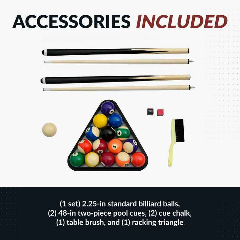 Hathaway Fairmont Portable 6 ft. Pool Billiard Table with red felt - Image 5