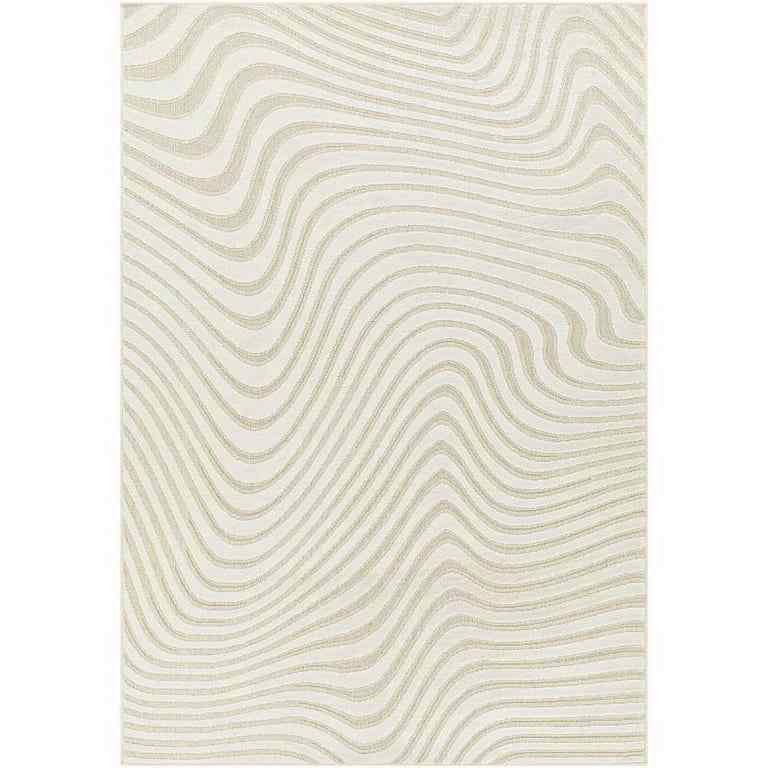 Surya Kingston KGS-2304 9.2" x12' Rectangle Modern Wool Rug in Light Beige/Cream ( Retails $1400 )