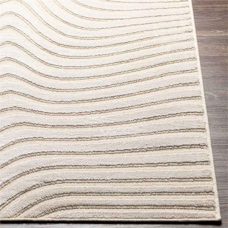 Surya Kingston KGS-2304 9.2" x12' Rectangle Modern Wool Rug in Light Beige/Cream ( Retails $1400 ) - Image 4