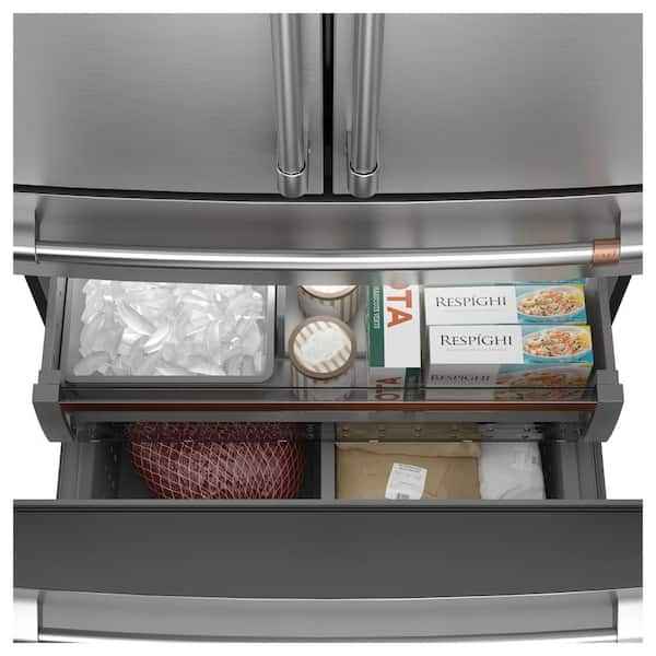 Cafe 28.7 cu. ft. Smart Four Door French Door Refrigerator in Stainless Steel with Dual-Dispense - Image 10