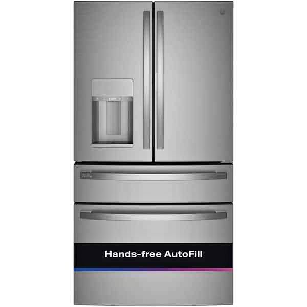 GE Profile 27.9 cu. ft. Smart 4-Door French Door Refrigerator with Door-in-Door in Fingerprint Resis