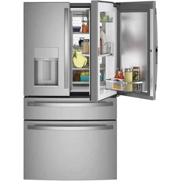 GE Profile 27.9 cu. ft. Smart 4-Door French Door Refrigerator with Door-in-Door in Fingerprint Resis - Image 3