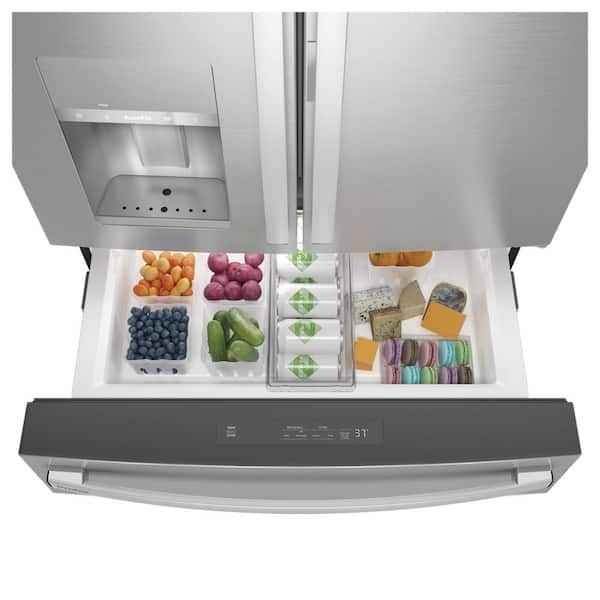 GE Profile 27.9 cu. ft. Smart 4-Door French Door Refrigerator with Door-in-Door in Fingerprint Resis - Image 4