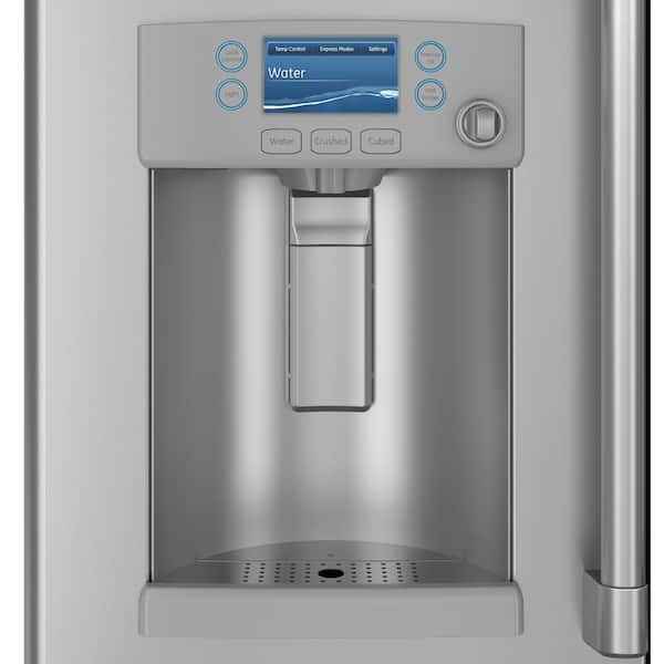 Cafe 27.8 cu. ft. Smart French Door Refrigerator with Hot Water Dispenser in Stainless Steel, Smart - Image 4