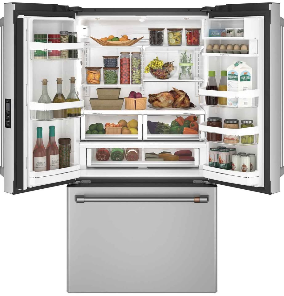 CAFE 23.1cu. ft. Smart French Door Refrigerator with Internal Water Dispenser in Stainless Steel, CD - Image 5