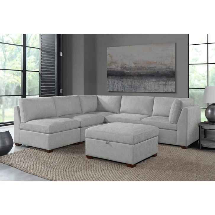 Thomasville Rockford 6-piece Fabric Modular Sectional - Image 3