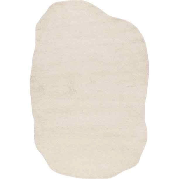 Rugs USA Clementime Modern Wool Area Rug, 8' 6" x 11' 6", Shaped, Clementime Ivory