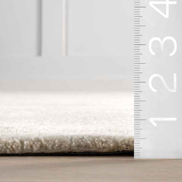 Rugs USA Clementime Modern Wool Area Rug, 8' 6" x 11' 6", Shaped, Clementime Ivory - Image 5