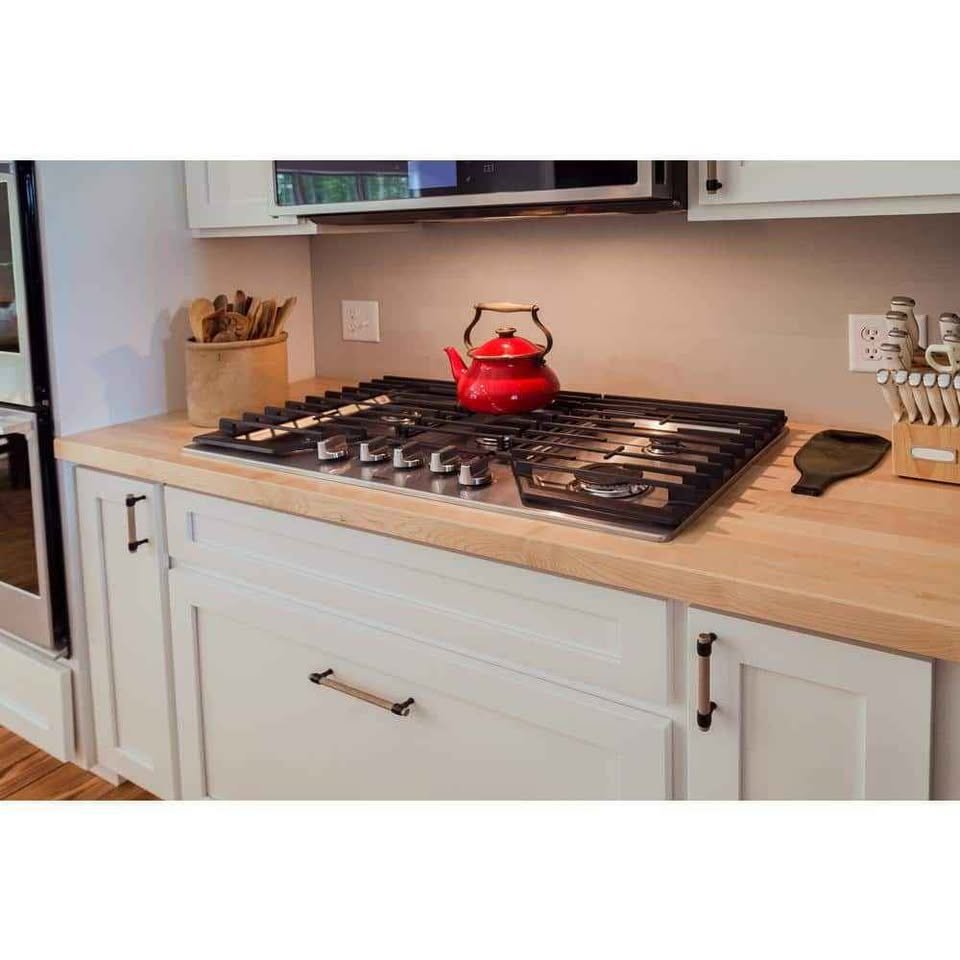 10 ft. L x 25 in. D x 1.5 in. T Finished Maple Solid Wood Butcher Block Countertop with Square Edge - Image 5