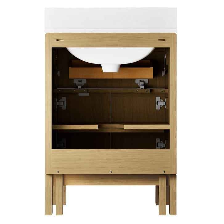 Kohler Solive 24" Bathroom Vanity with Sink and Quartz Top in Oak - Image 6