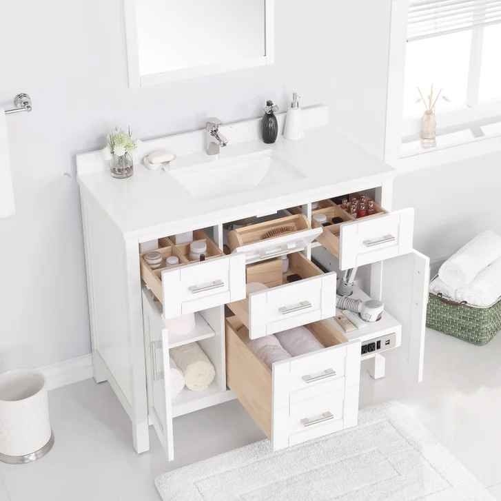 OVE Decors 42 Lakeview Bath Vanity in White - Image 2