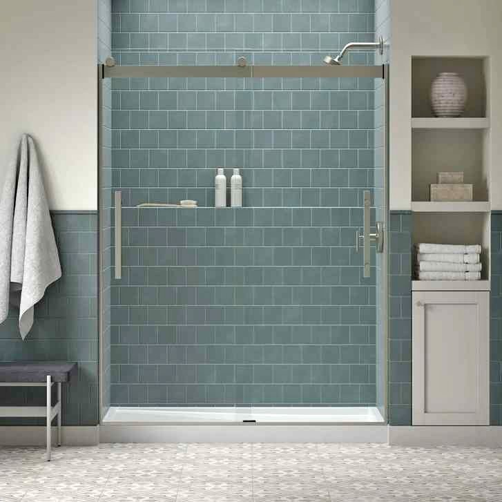 Kohler Tellin 78" x 59" Shower Door - Brushed Nickel