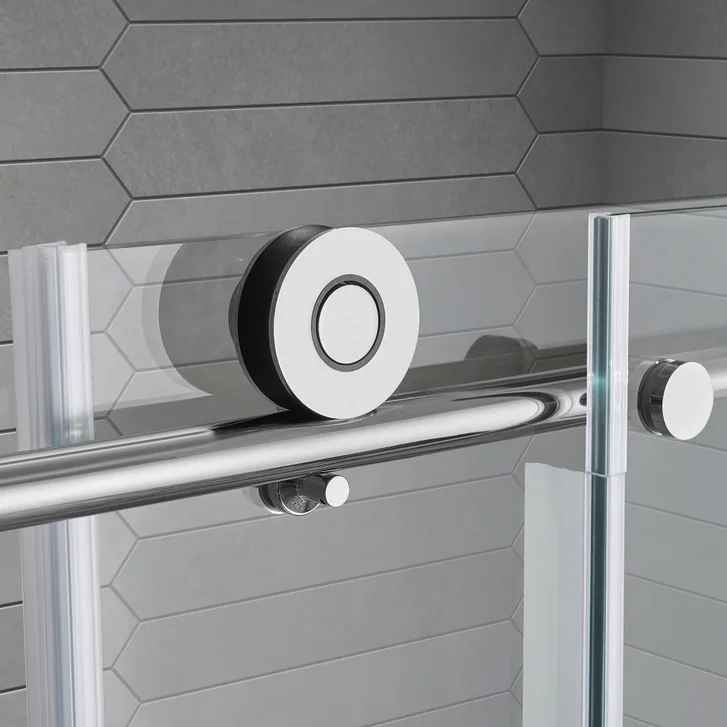 OVE Decors Renfrew 60" Frameless Soft-close Sliding Shower Door ( Chrome ) - Image 3