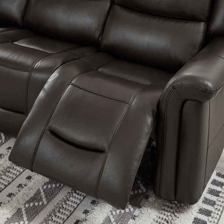Alba Leather Power Reclining Sofa with Power Headrests - Image 5