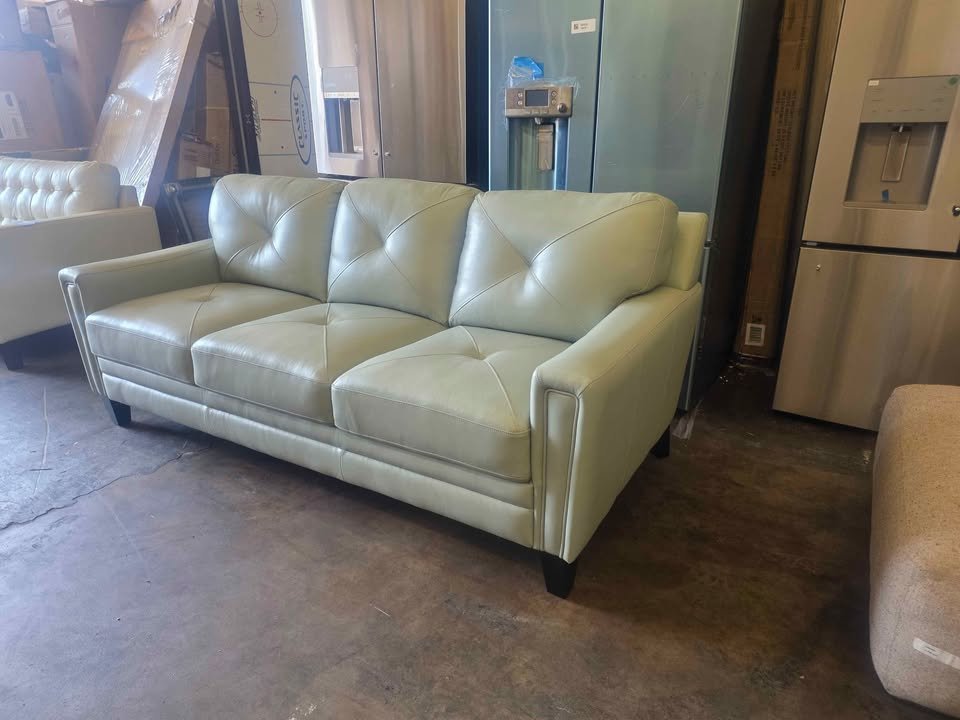 Atmore Top Grain Leather Sofa - Image 8