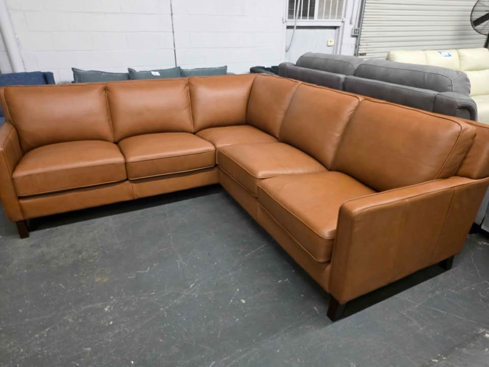 West Park Leather Sectional - Image 7