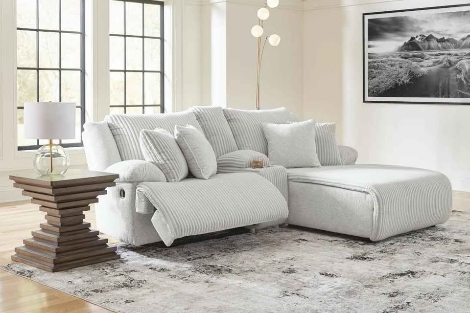 Top Tier 3-Piece Manual Reclining Modular Sectional with Chaise and Console - Image 4