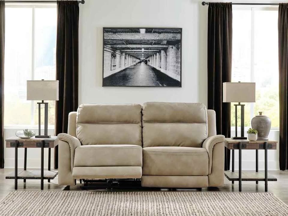 Next-Gen DuraPella Performance Fabric Dual Power Reclining Sofa ( Retails $2400.00 )