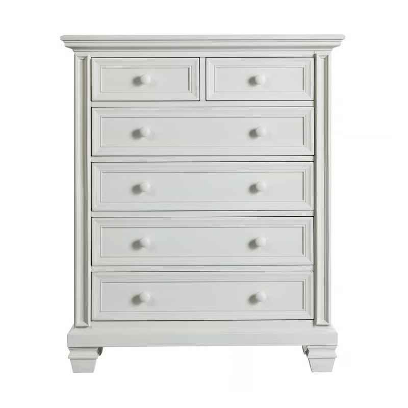 Oxford Soho Baby Richmond Oyster White 6 Drawer Chest - Image 2